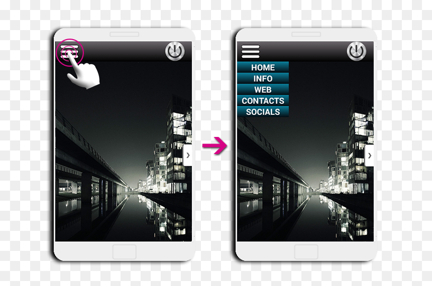 Mobile Phone, HD Png Download - drop down menu png