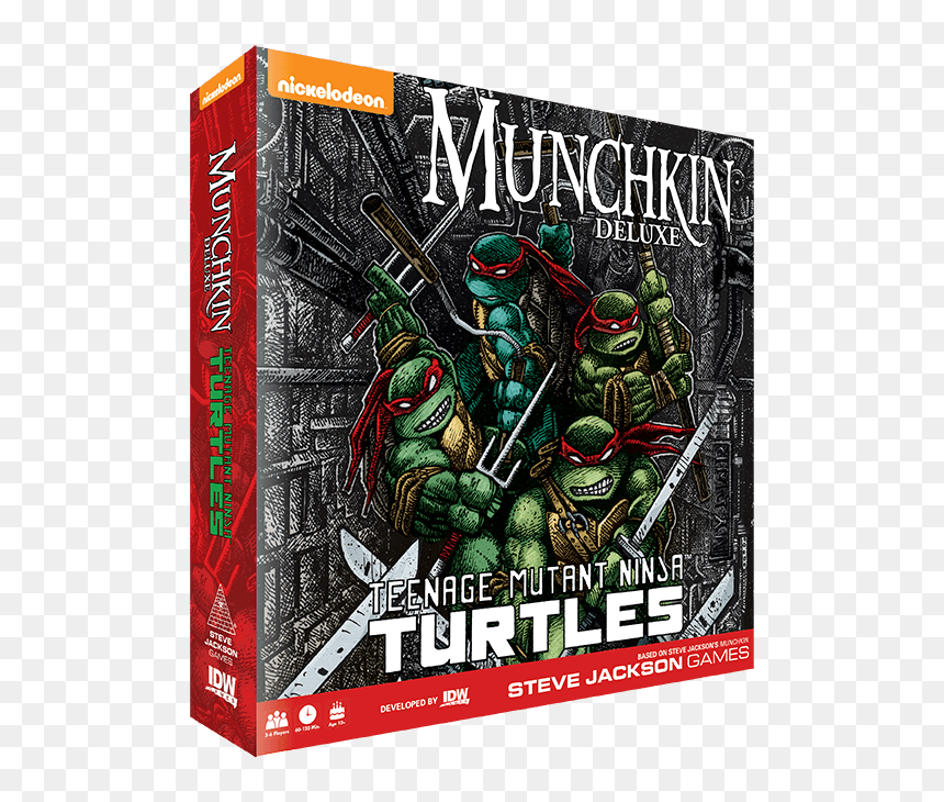 Munchkin Teenage Mutant Ninja Turtles Deluxe Board, HD Png Download - ninja turtles face png