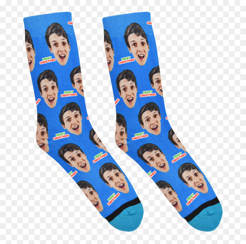 Face On Socks, HD Png Download - christmas socks png