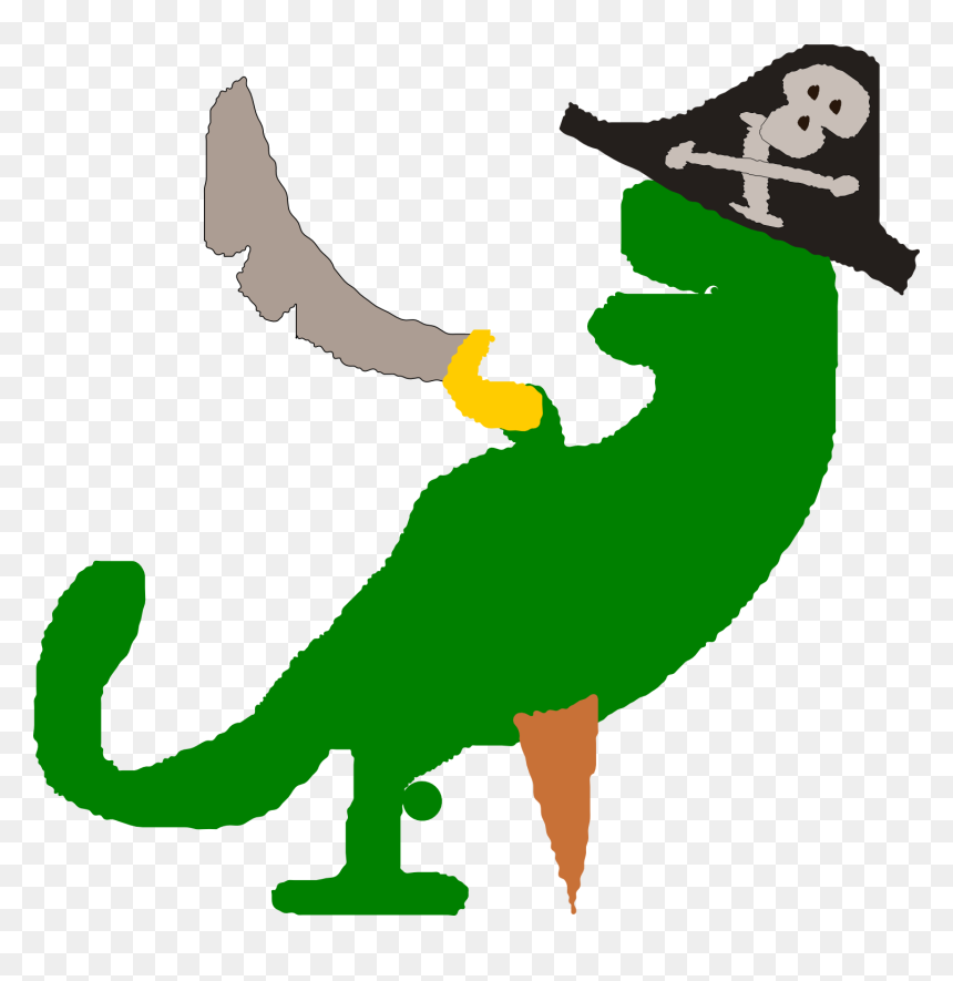Pirates Clipart Dinosaur - Pirate Dinosaur, HD Png Download - dinosaur.png