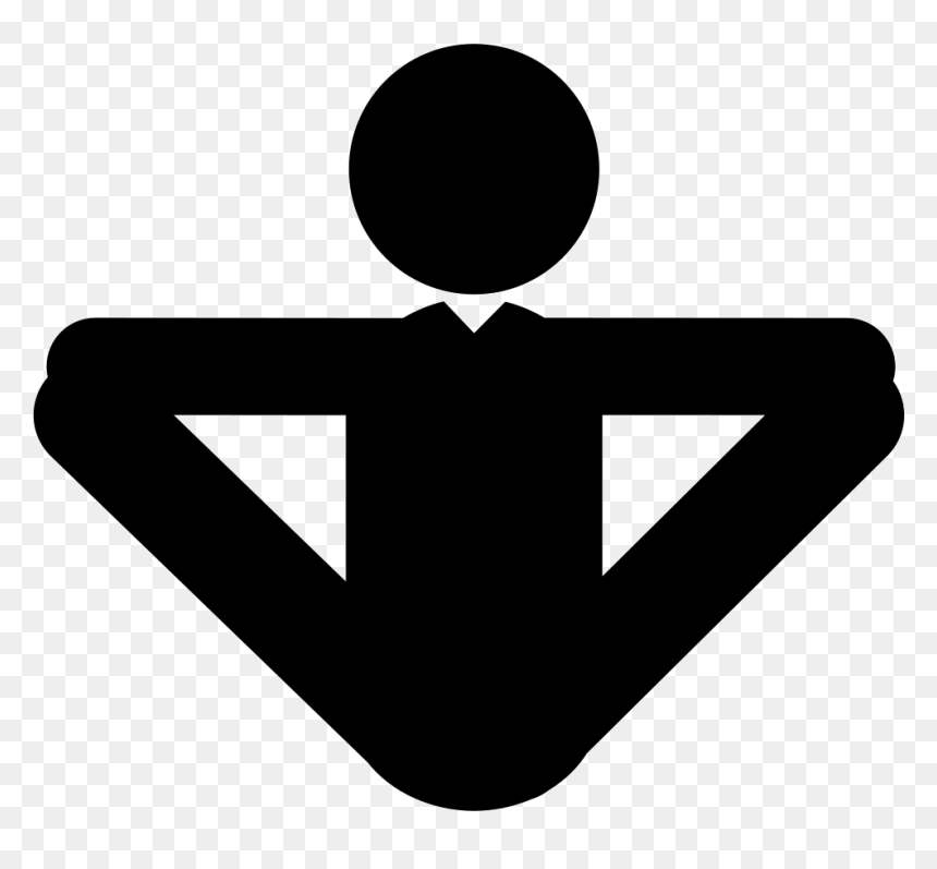 Man In Yoga Posture - Sign, HD Png Download - yoga symbol png