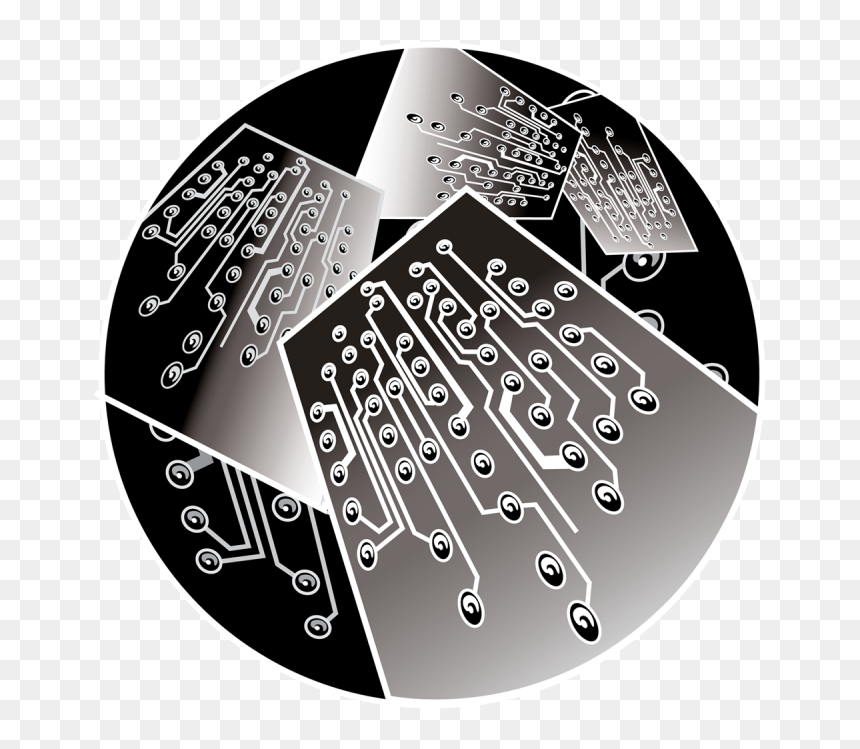 Circle, HD Png Download - circuit pattern png