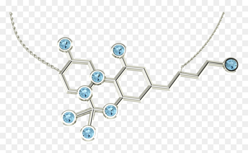 Necklace, HD Png Download - thc molecule png