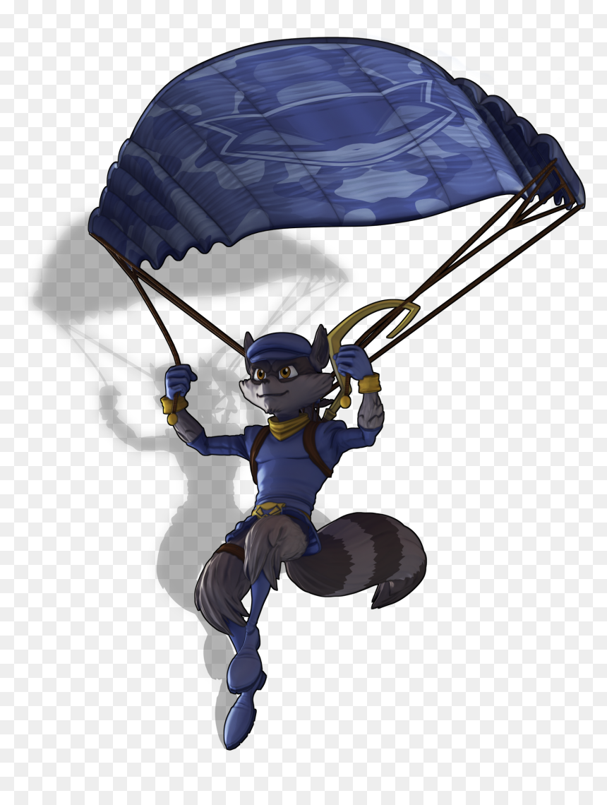 Sly Cooper Wiki - Sly Cooper Fond Transparent, HD Png Download - paragliding png