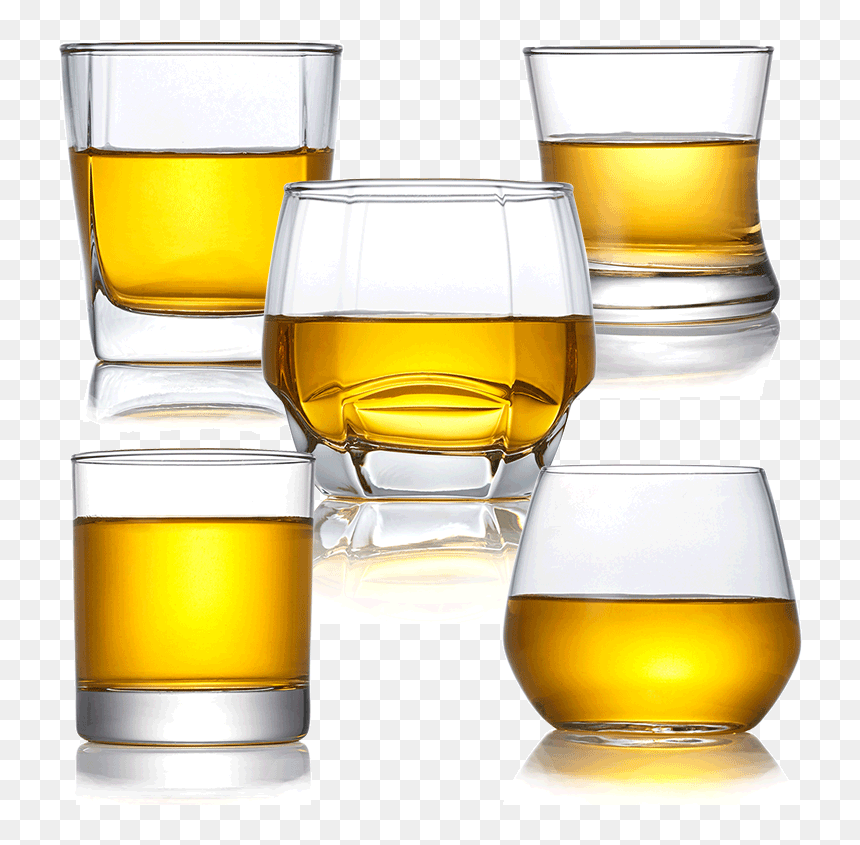 Bar Glass Whiskey Glass Foreign Wine Glass Household - Grain Whisky, HD Png Download - glass of whiskey png