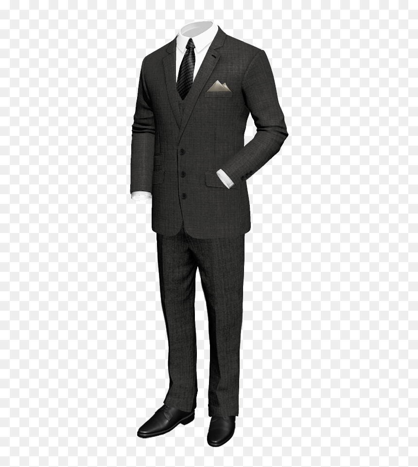 Black Suit Red Pocket Square, HD Png Download - white suit png