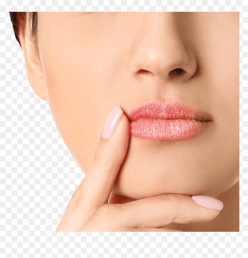 Woman Pointing To Mouth - Impetigo Bulosa Di Bibir, HD Png Download - woman pointing png