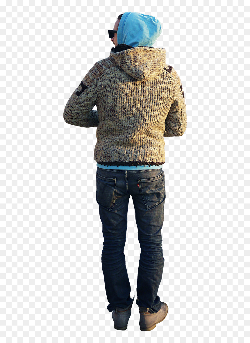 Escala Humana De Costas, HD Png Download - homem png