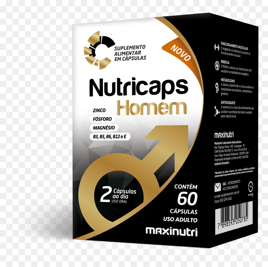 Nutricaps Testo Maxinutri, HD Png Download - homem png