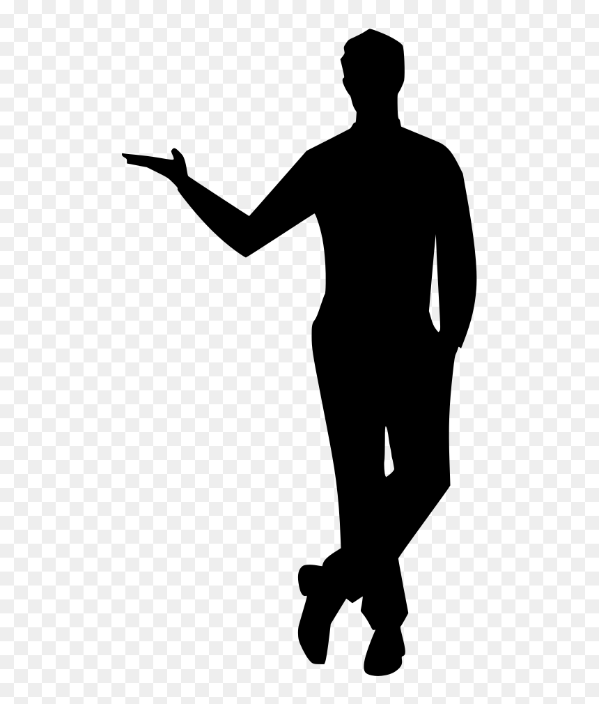 Man Vector Silhouette, HD Png Download - homem png