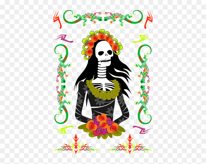 Dia De Los Muertos Birthday, HD Png Download - novia png