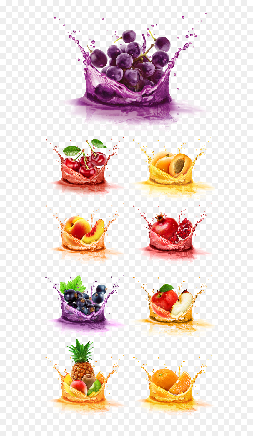 Transparent Clipart Image Fruit Floating In Water Png - Juice, Png Download - floating png