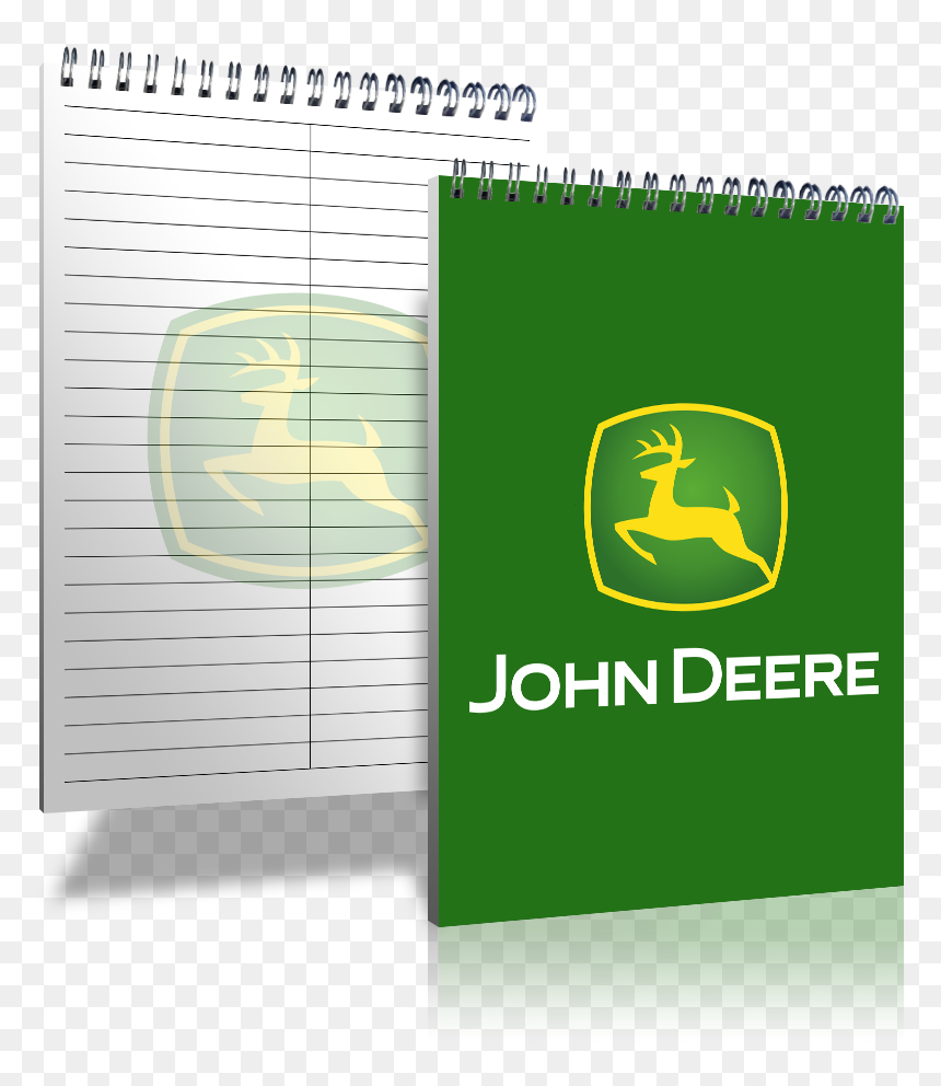 6” X 9” Custom Wireless Notebooks - John Deere, HD Png Download - legal pad png