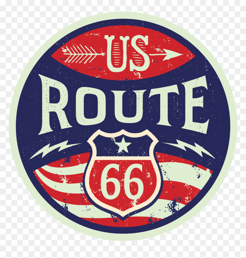 Route 66 Retro Badge"
 Class="lazyload Lazyload Mirage - Emblem, HD Png Download - route 66 png