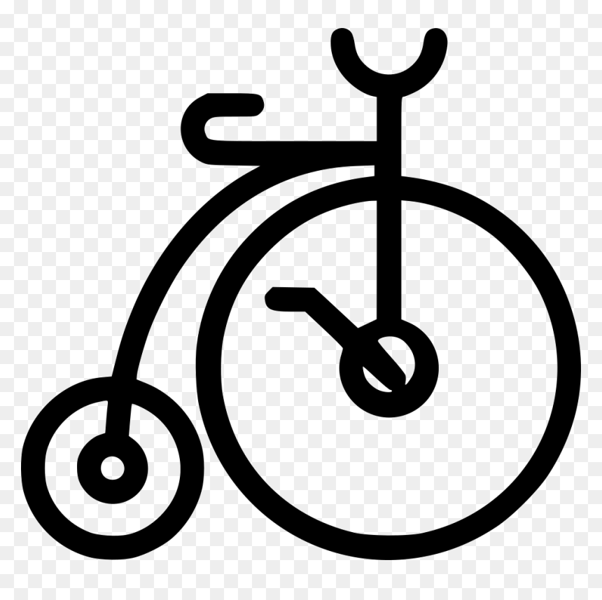 Vintage Bike - Circle, HD Png Download - vintage bicycle png
