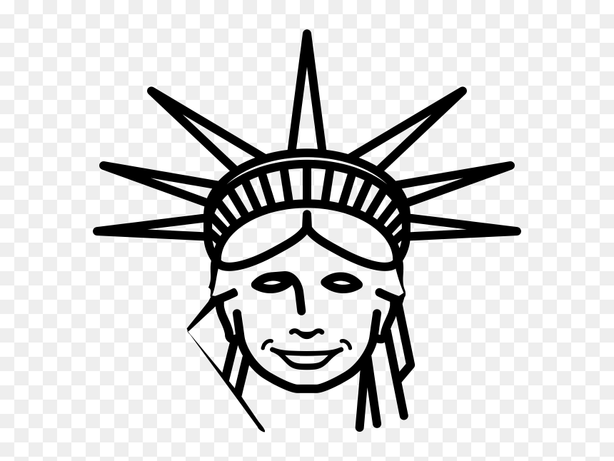 "
 Class="lazyload Lazyload Mirage Cloudzoom Featured - Draw The Statue Of Liberty Crown, HD Png Download - statue of liberty head png