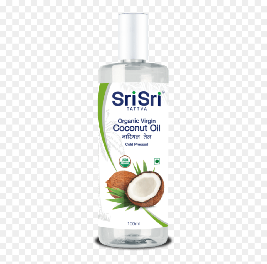 Sri Sri Tattva Organic Virgin Coconut Oil, HD Png Download - oil bottle png