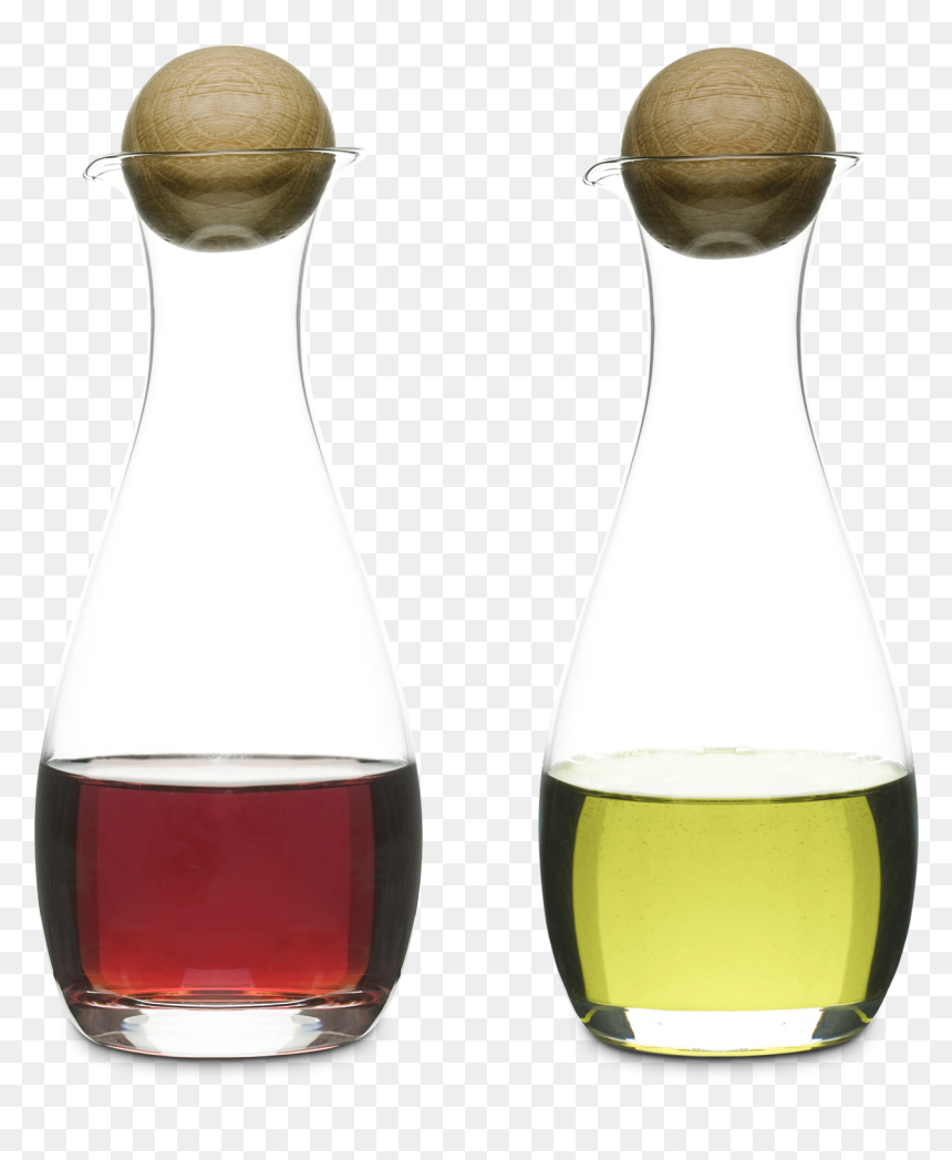 Nature Oil Vinegar Bottles With Oak Stopper - Oil And Vinegar Bottles Png, Transparent Png - oil bottle png