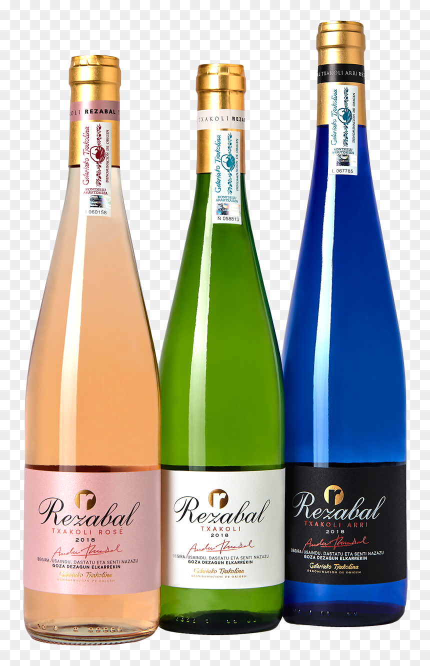 Coleccion Txakoli Rezabal 3 Botellas - Bodega Txakoli Rezabal, HD Png Download - botellas png