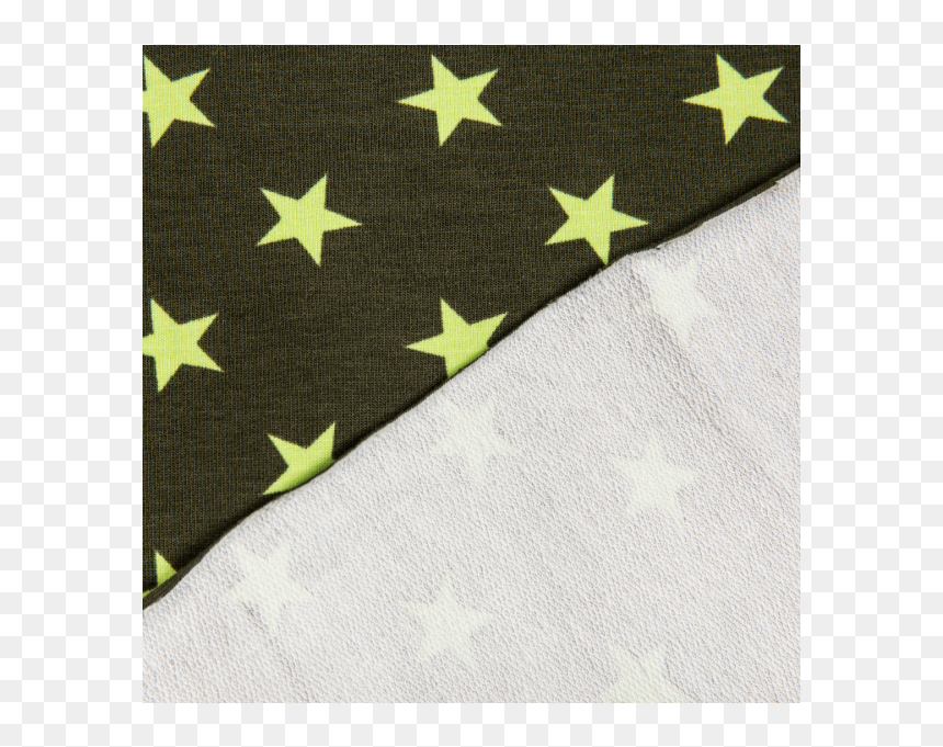 Cotton Jogging Printed Big Stars Neon Green, HD Png Download - neon star png