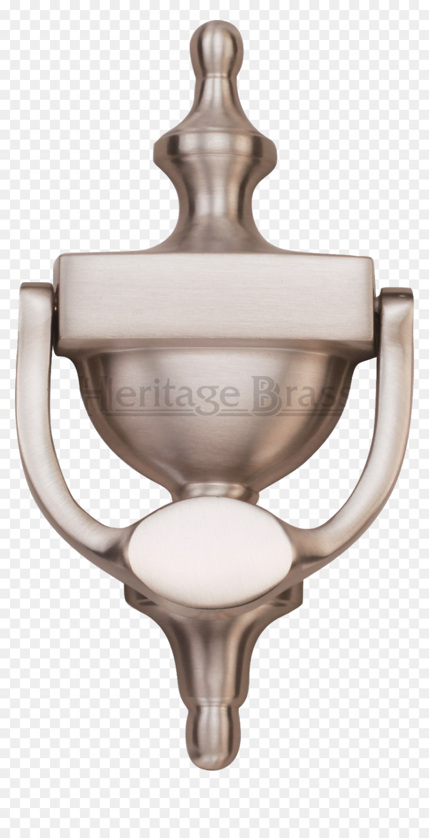 Urn Door Knocker 152mm 6 Inch Satin Nickel - Door Knocker, HD Png Download - door knocker png