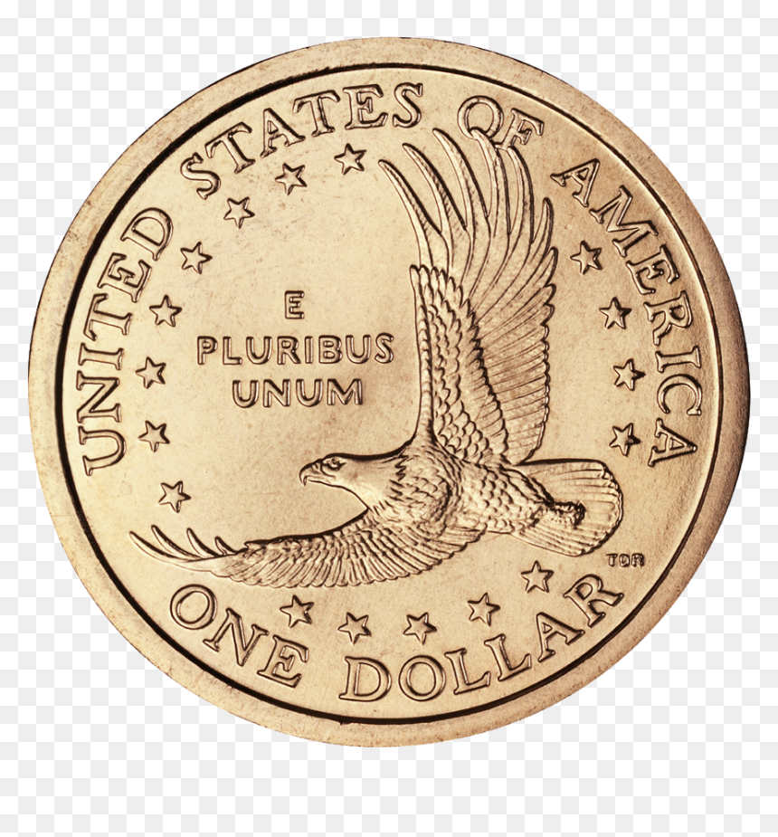 2003 Sacagawea Rev - Back Of A One Dollar Coin, HD Png Download - signo de dolar png