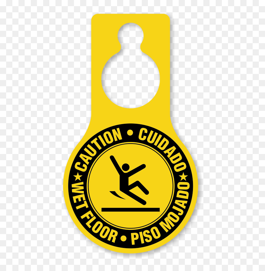 Wet Floor Sign Png, Transparent Png - wet floor sign png