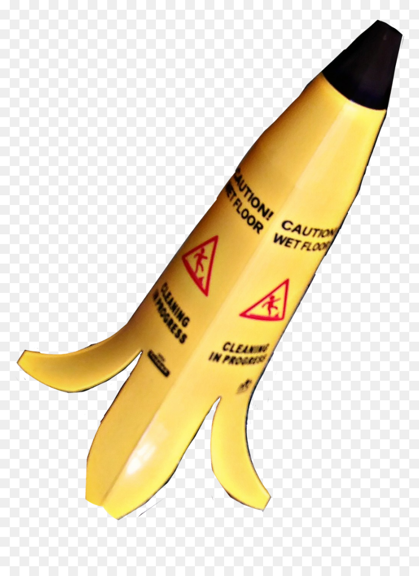 #banana #wetfloor #sign #fall #trip #joke #prank #accident - Saba Banana, HD Png Download - wet floor sign png