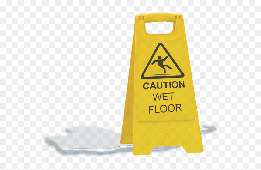 Wet Floor Sign Png, Transparent Png - wet floor sign png