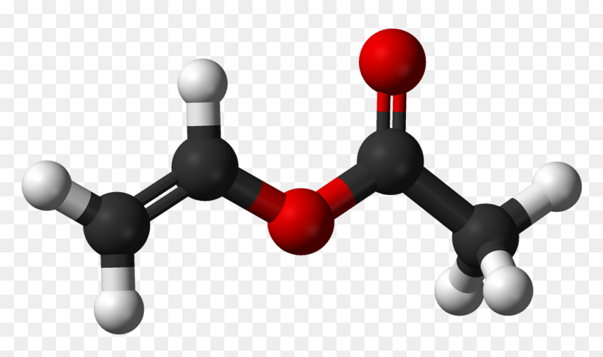 Vinyl Acetate 3d Balls - Molecular Formula Of Acetone, HD Png Download - vinil png