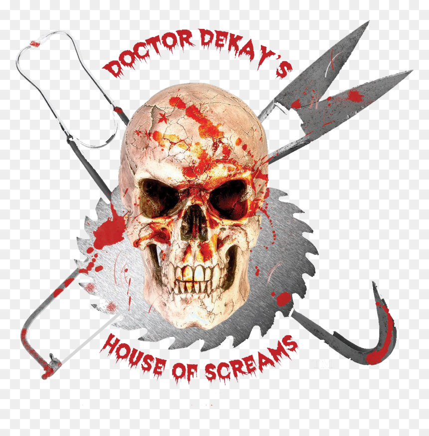 Doctor Dekay"s House Of Screams - Skull, HD Png Download - creepy house png