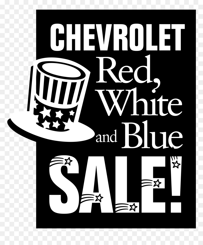 Chevrolet Red White And Blue Sale Logo Png Transparent - Chevrolet, Png Download - hat vector png