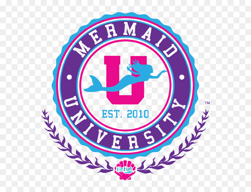 Mermaid Classes Logo - Fin Fun Mermaid University, HD Png Download - mermaid outline png
