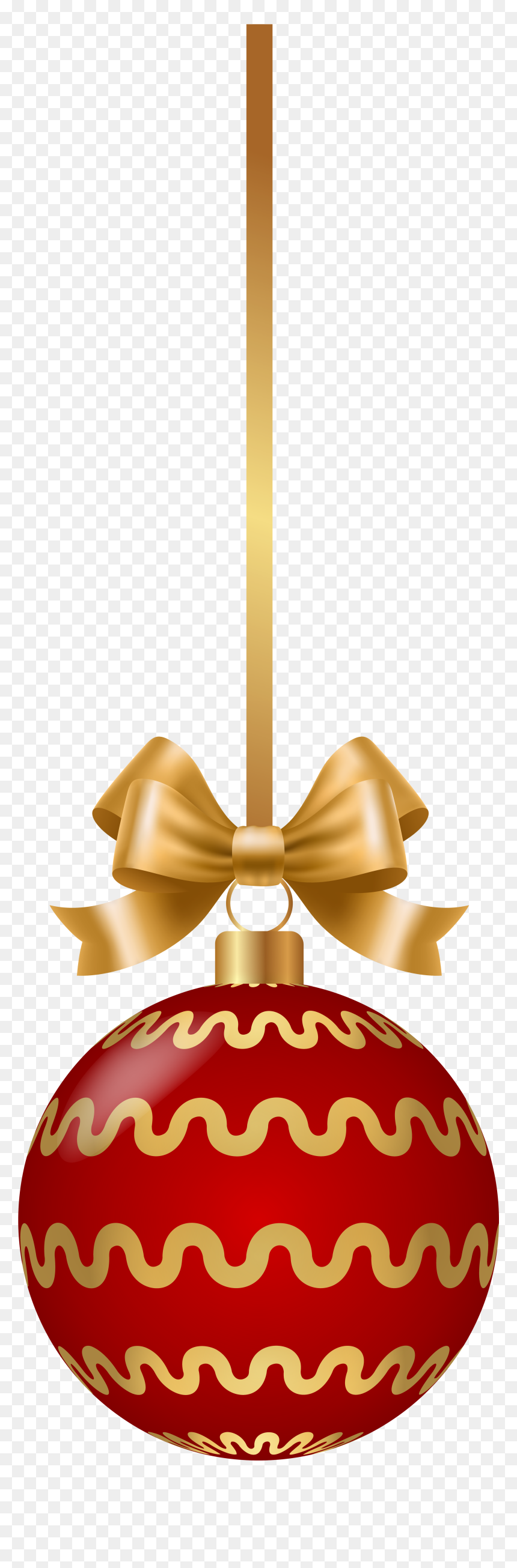 Red Christmas Ball Png Clip Art - Christmas Ball Png, Transparent Png - red christmas ribbon png