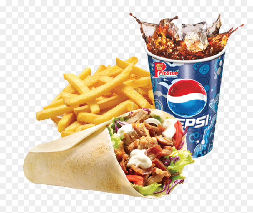 Beef Kebab Combo French Fries Drink - Team For World Cup 2011, HD Png Download - combo png