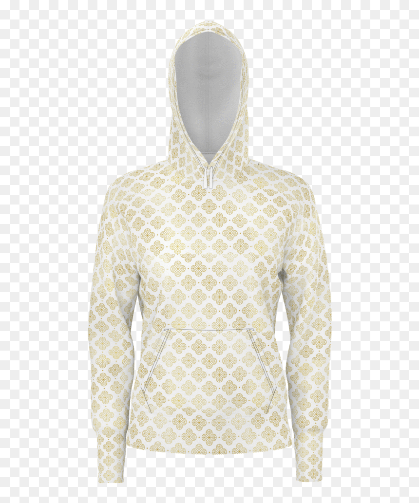 Golden Flower Pattern Hoodie - Hoodie, HD Png Download - golden flower png