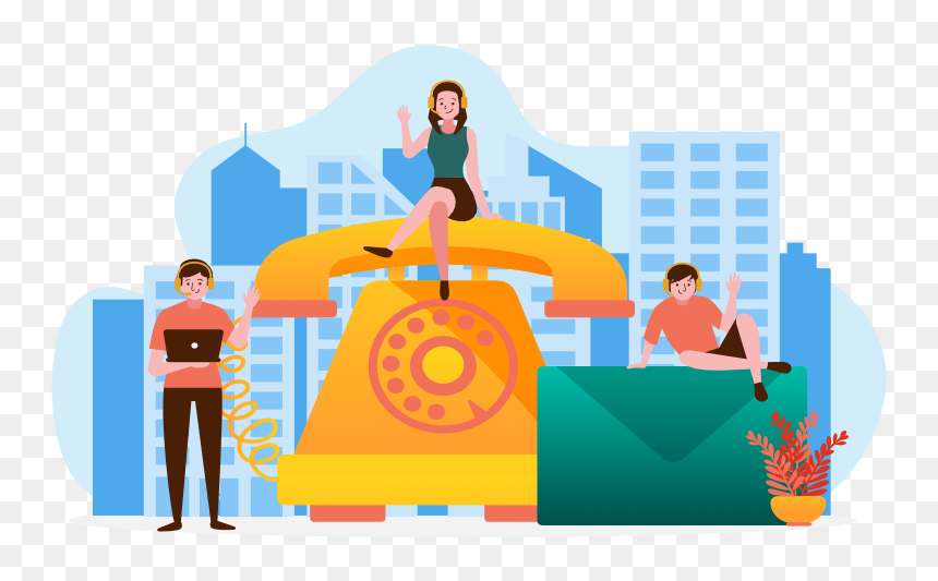 Illustration, HD Png Download - contact us banner png
