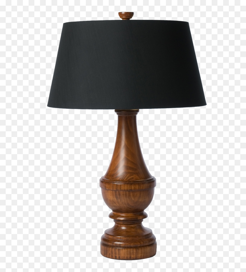 Barbara Cosgrove Wood Finial Table Lamps, HD Png Download - lampara png