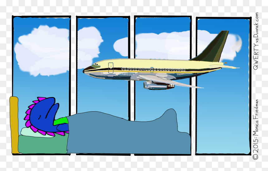 Travel Just Turns Your Whole World On Its Ear - Narrow-body Aircraft, HD Png Download - sleeping dragon png