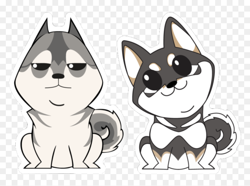 The Lone Wolf And Fox - Cartoon, HD Png Download - lone wolf png