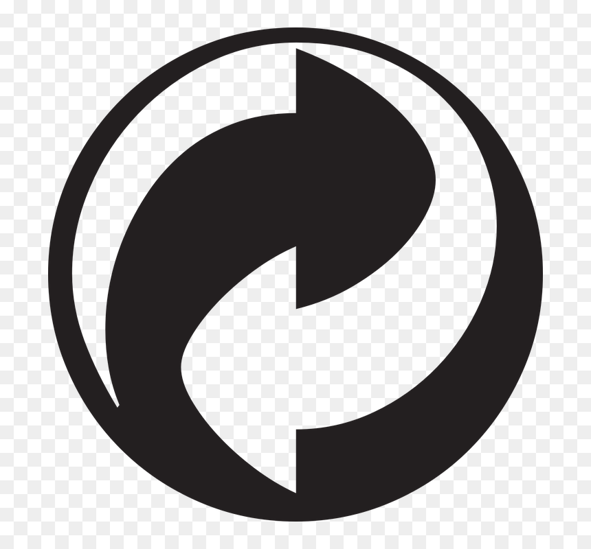 Green Dot Symbol Png, Transparent Png - recycle logo png