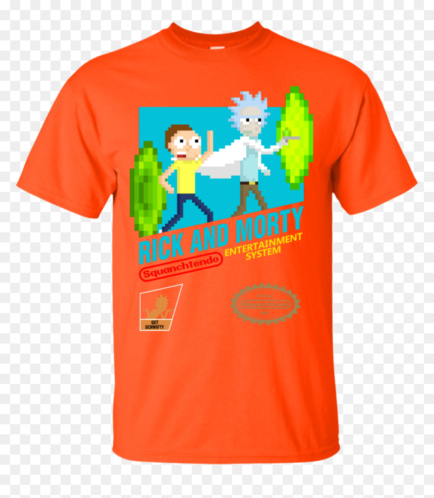 Gildan Ultra Cotton T-shirt, HD Png Download - rick and morty logo png