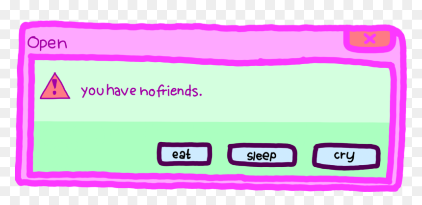 You Have No Friends Png, Transparent Png - pastel goth png