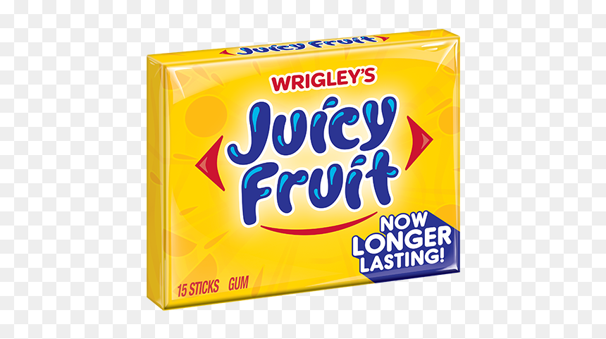Yellow Gum Juicy Fruit, HD Png Download - starburst background png