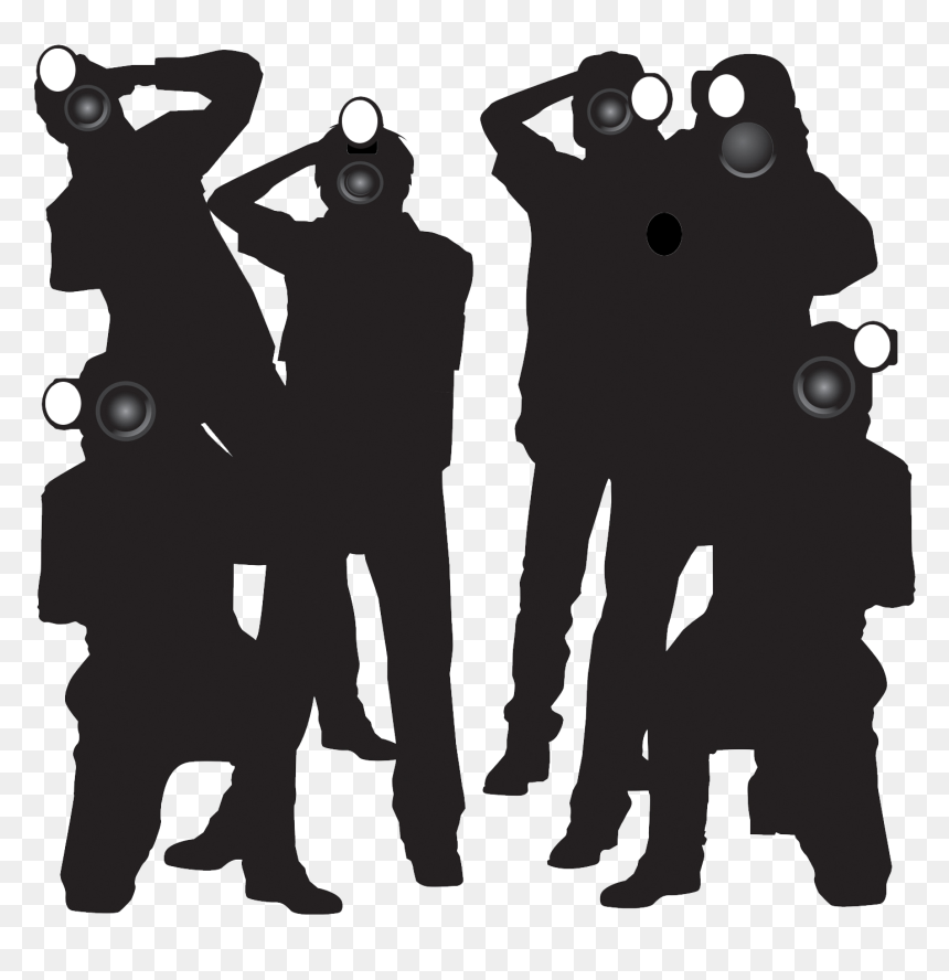 Paparazzi Silhouettes, HD Png Download - camera silhouette png