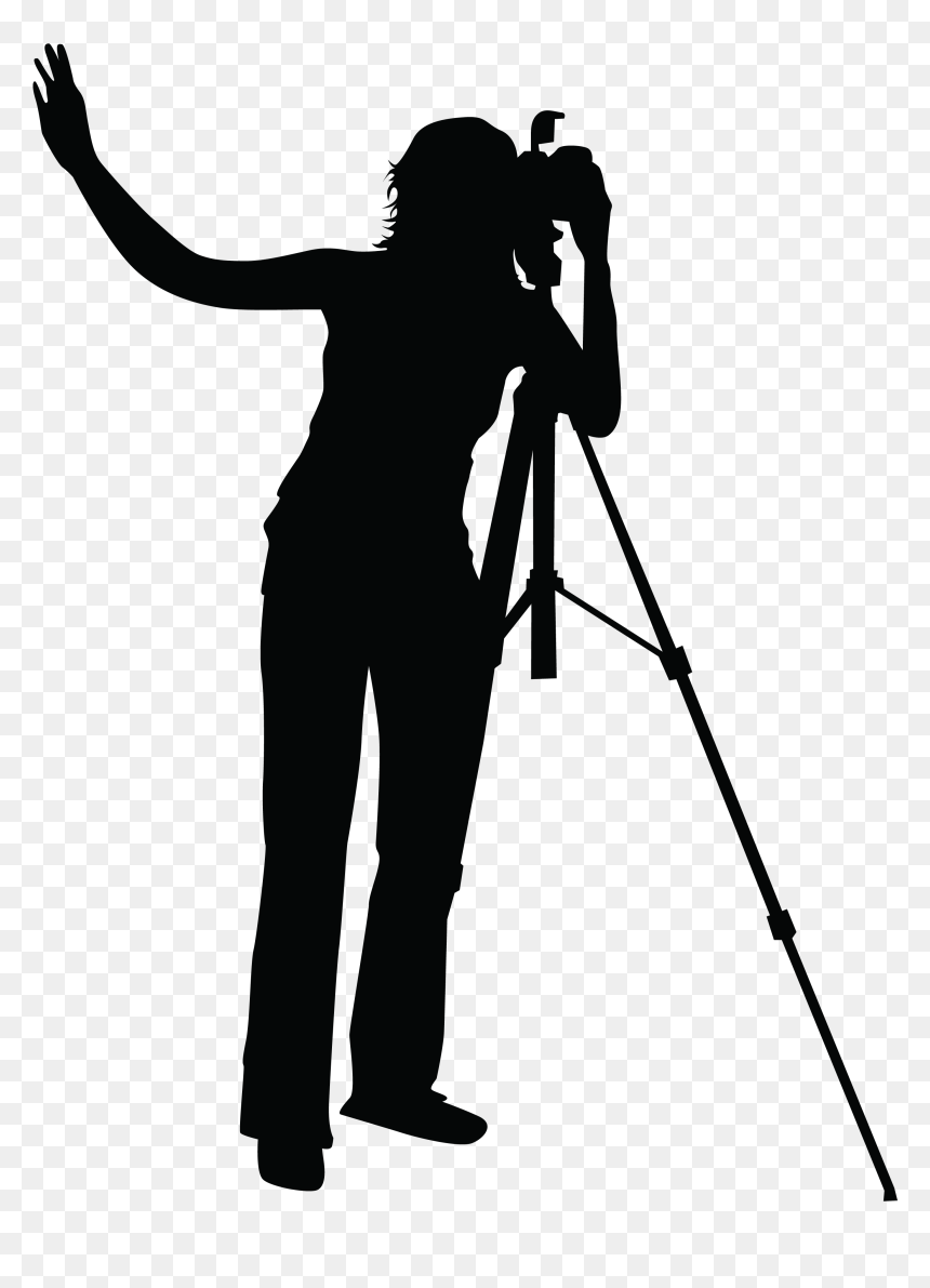 Photographers, HD Png Download - camera silhouette png
