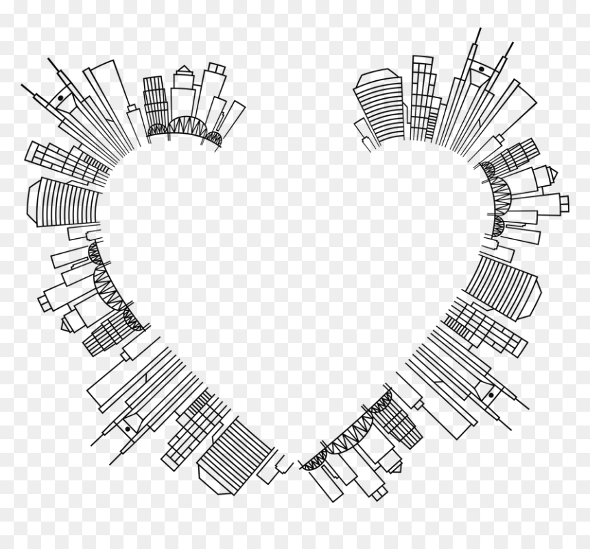 Transparent Line Borders Png, Png Download - nashville skyline silhouette png