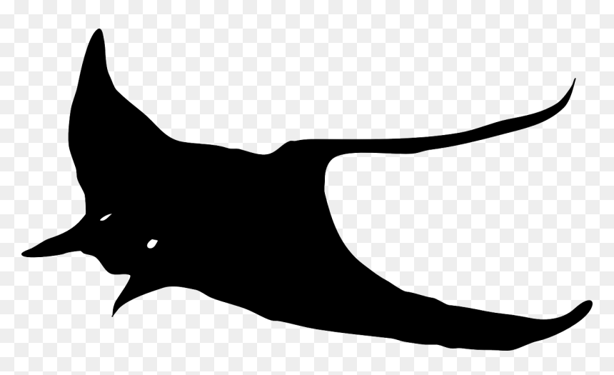 Sting Ray Clip Art, HD Png Download - fish silhouette png
