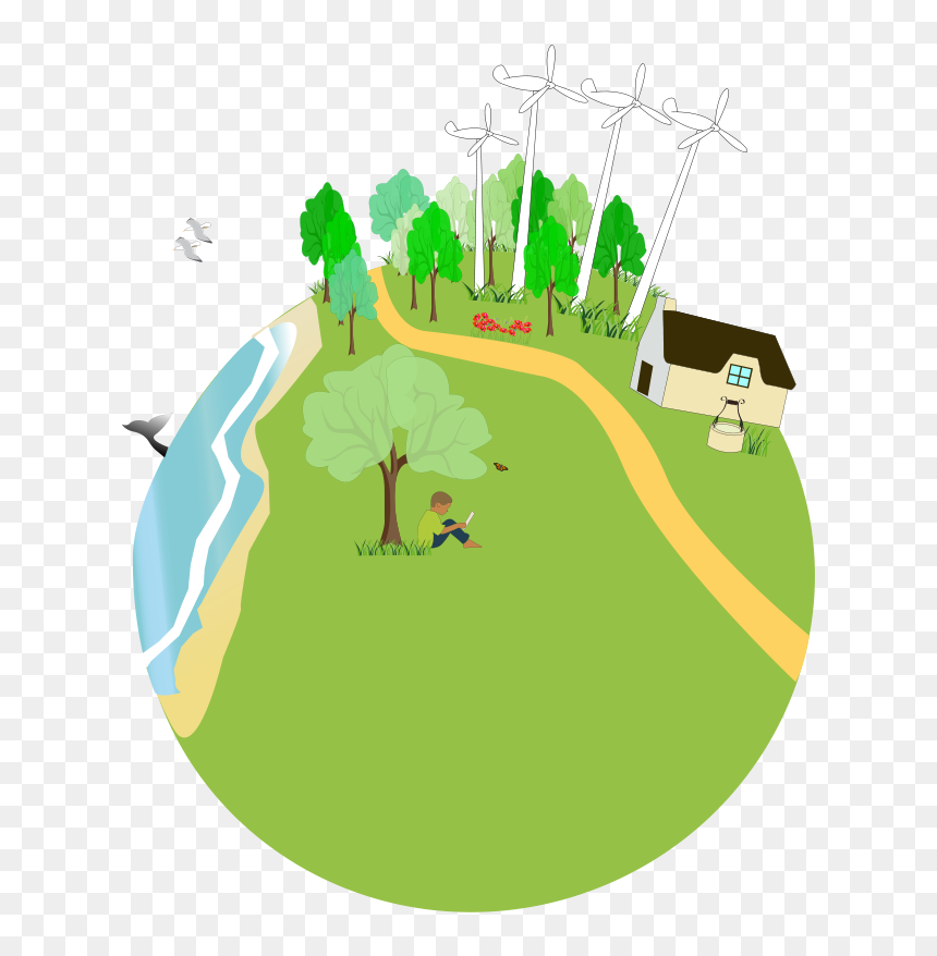 Mother Earth And Save Earth, HD Png Download - globe clipart png