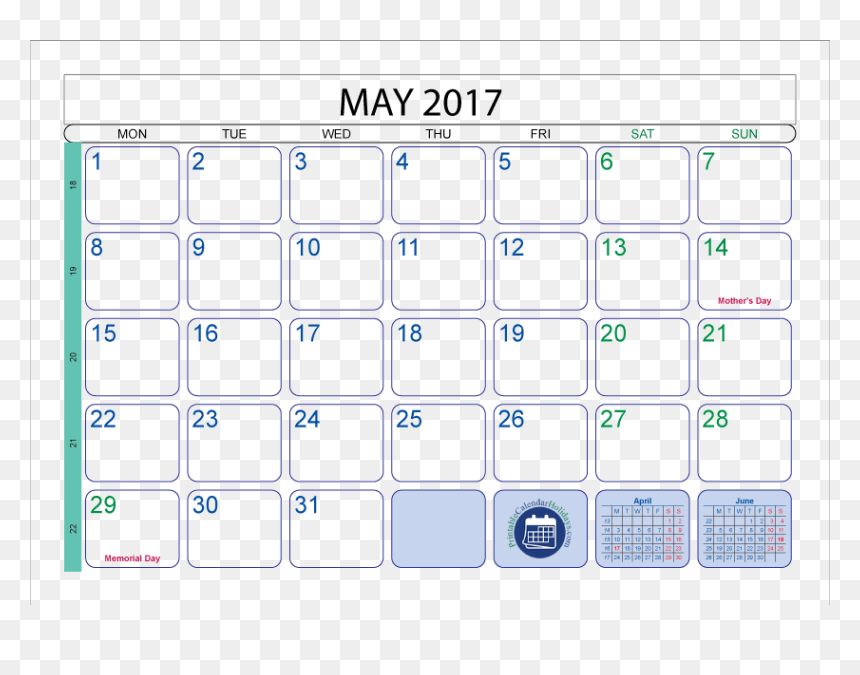 November 2018 Calendar With Us Holidays, HD Png Download - empty calendar png